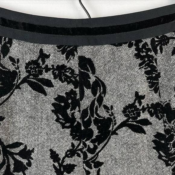 Ann Taylor Skirt Womens 8 Wool Blend Velvet Burnout A Line Classic Professional - Picture 2 of 13